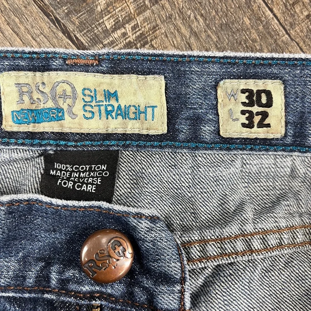 RSQ Slim Straight Jeans Pants Denim ((size W30 L32))